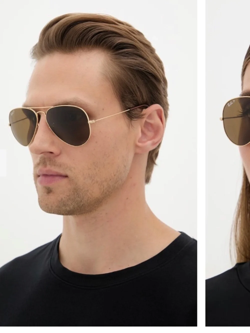 Ray-Ban aviator gold frame